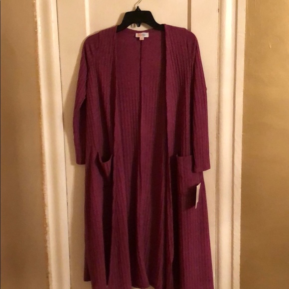 LULAROE SARAH LONG DUSTER CARDIGAN SWEATER WOMEN’S XS - Picture 3 of 4